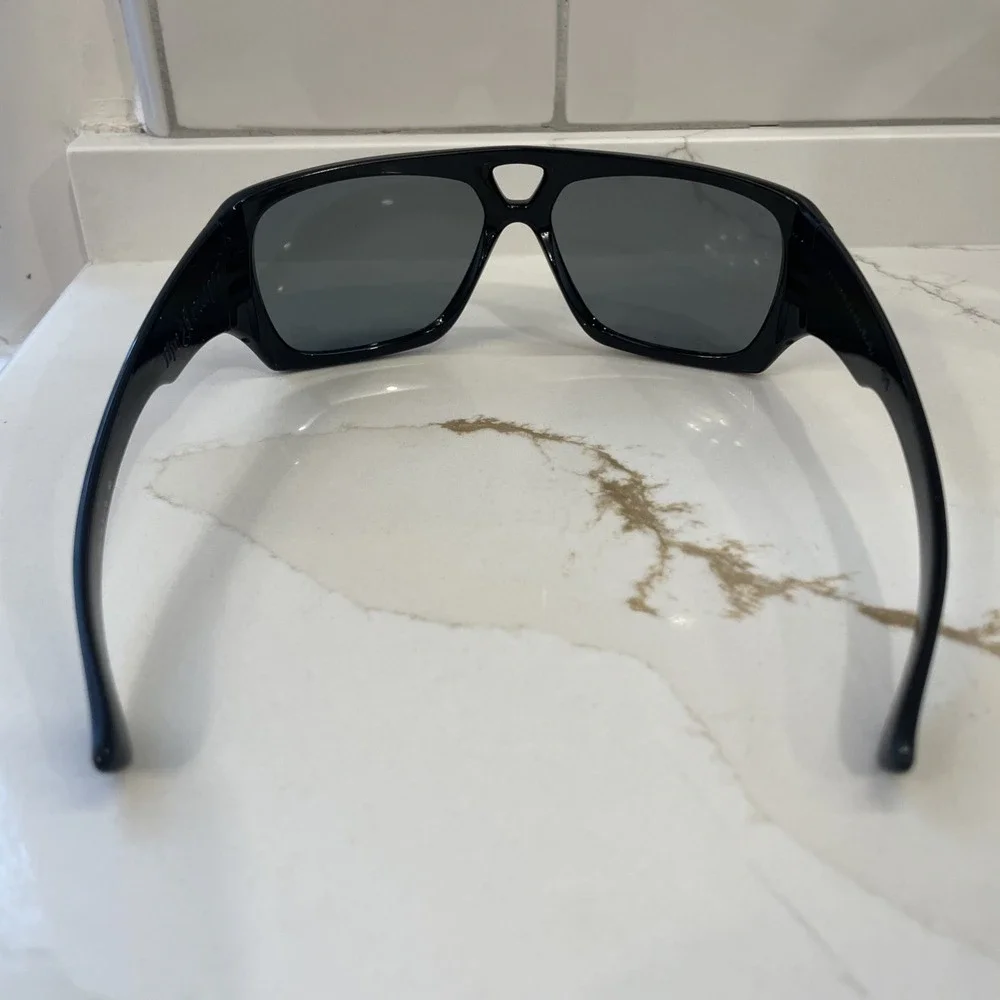 Fox Racing The Rewitt Sunglasses Black Frame Lens Wrap Style Retro 61-15-143